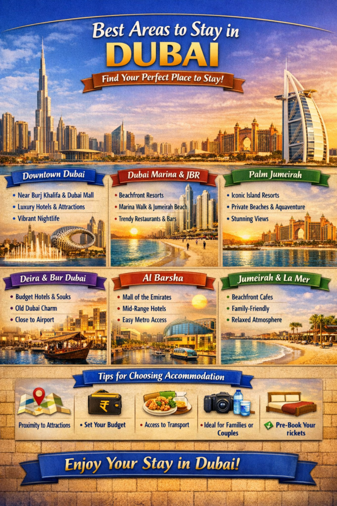 Best Areas to Stay in Dubai for Indian Tourists