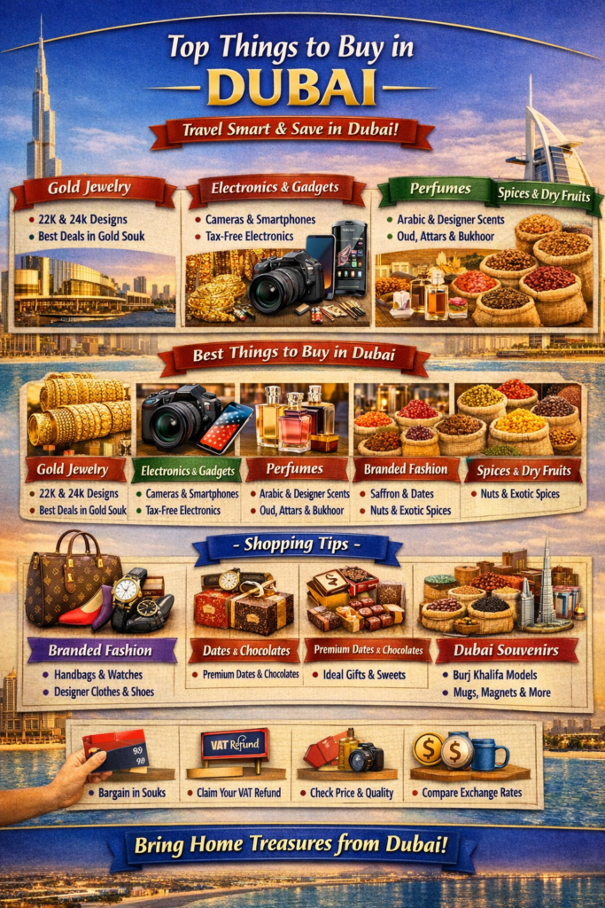 Best Things to Buy in Dubai for Indian Tourists