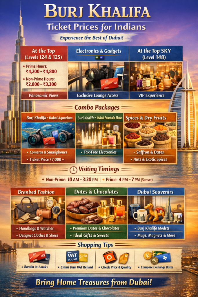 Burj Khalifa Ticket Price for Indians