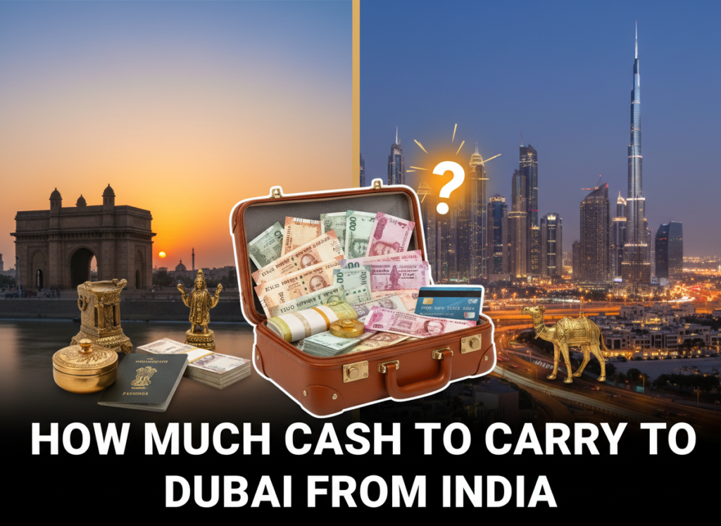 how much cash to carry to dubai from india currency guide