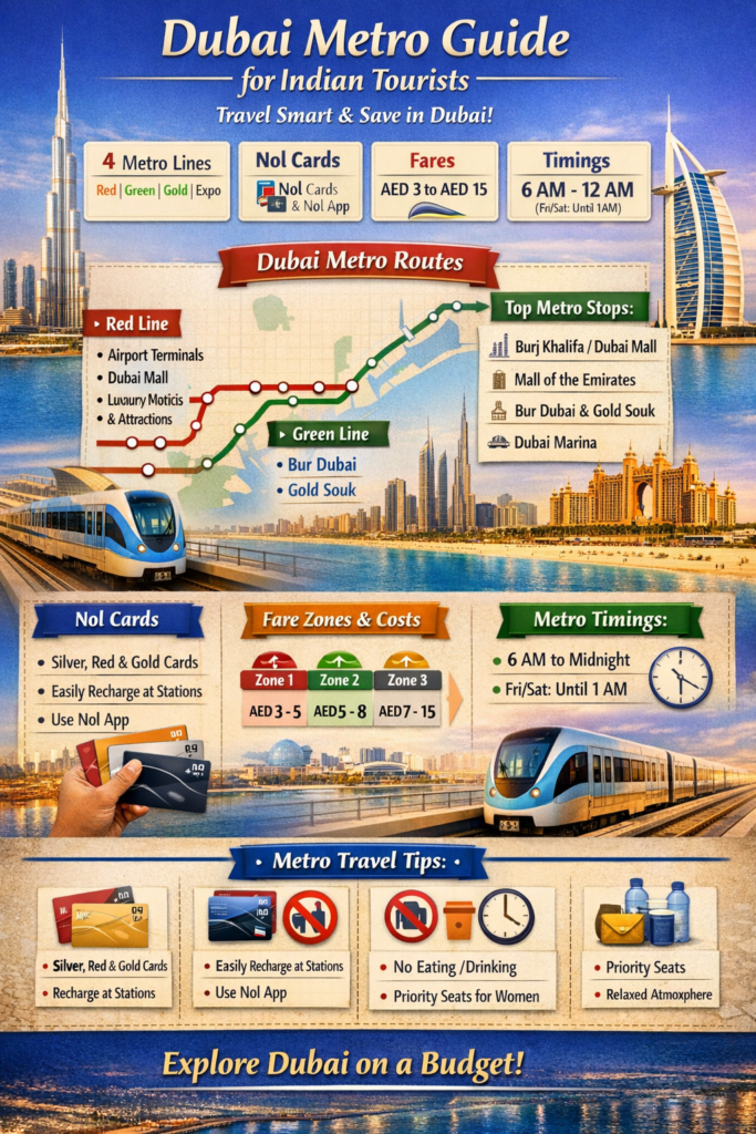 Dubai Metro Guide for Indian Tourists