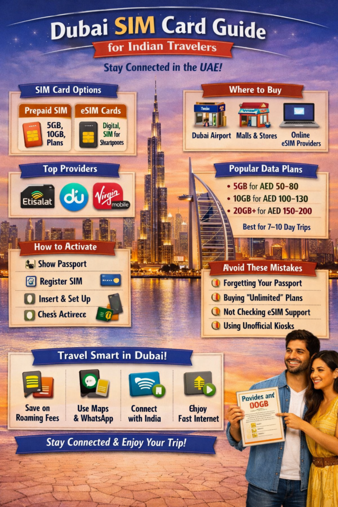 Dubai SIM Card for Indians