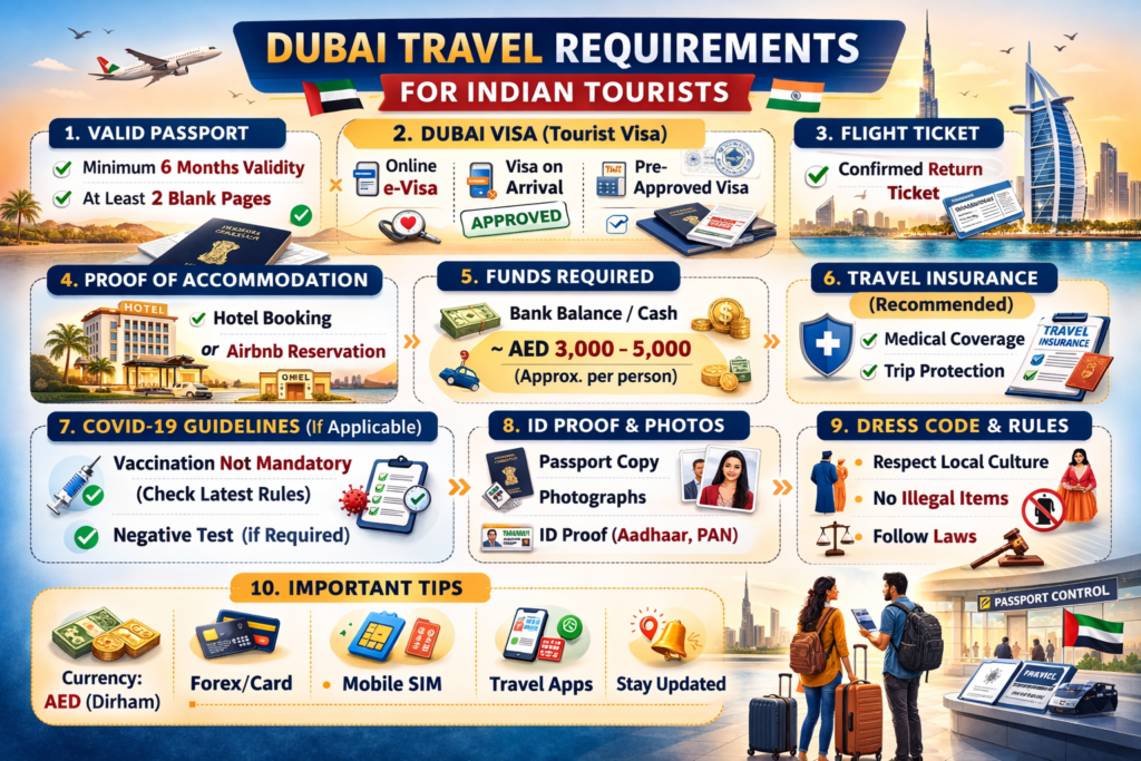Dubai Travel Requirements for Indian Tourists
