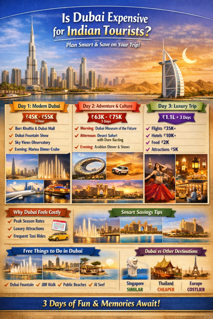 Is Dubai Expensive for Indian Tourists